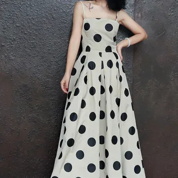 Summer Formal Polka Dot Print Dress Women Strapless Spaghetti Straps Dresses Casual High Waist Slim Pleated Dress
Summer Formal Polka Dot Print Dress Women Strapless Spaghetti Straps Dresses Casual High Waist Slim Pleated Dress