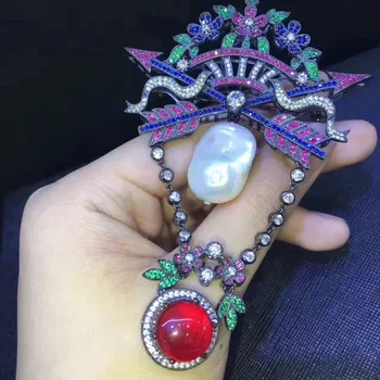 vintage real natural fresh water pearl brooch 925 sterling silver multi color constellation sagittarius fine women jewelry
vintage real natural fresh water pearl brooch 925 sterling silver multi color constellation sagittarius fine women jewelry