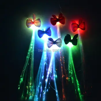 200pcs/lot Light-Up Flashing bowknot Party Props Fiber Optic Hair Assorted LED Hair Braids For Party wedding Christmas
200pcs/lot Light-Up Flashing bowknot Party Props Fiber Optic Hair Assorted LED Hair Braids For Party wedding Christmas