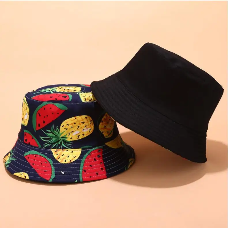 2019 Two Side Reversible Fruit Cherry bucket hat for men women fisherman hat panama bob hat summer pineapple,watermelon,lemon
2019 Two Side Reversible Fruit Cherry bucket hat for men women fisherman hat panama bob hat summer pineapple,watermelon,lemon