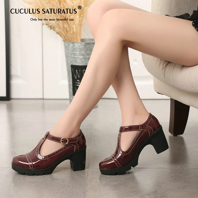 Cuculus 2020 Women Pumps Black High heels Lady leather Thick with Spring Summer Pointed Single Shoes Female Sandals 34-41 1081
Cuculus 2020 Women Pumps Black High heels Lady leather Thick with Spring Summer Pointed Single Shoes Female Sandals 34-41 1081