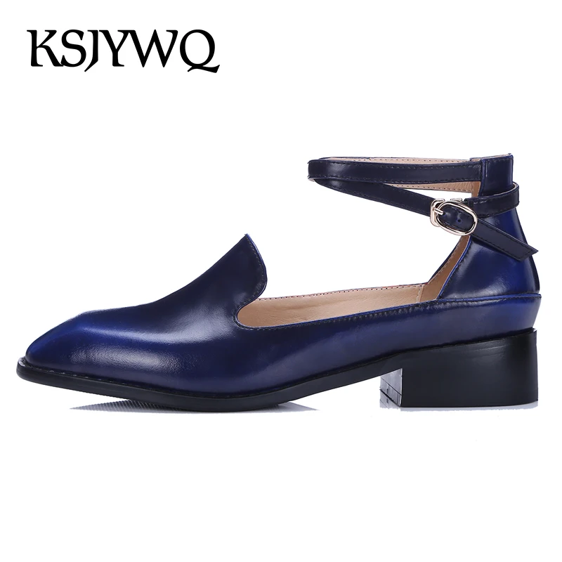KSJYWQ Women's Blue Leather Buckle Sandals 3.5 CM Chunky Heels Summer Style Party Shoes Low Heel Woman Pumps Box Packing TX1-3
KSJYWQ Women's Blue Leather Buckle Sandals 3.5 CM Chunky Heels Summer Style Party Shoes Low Heel Woman Pumps Box Packing TX1-3
