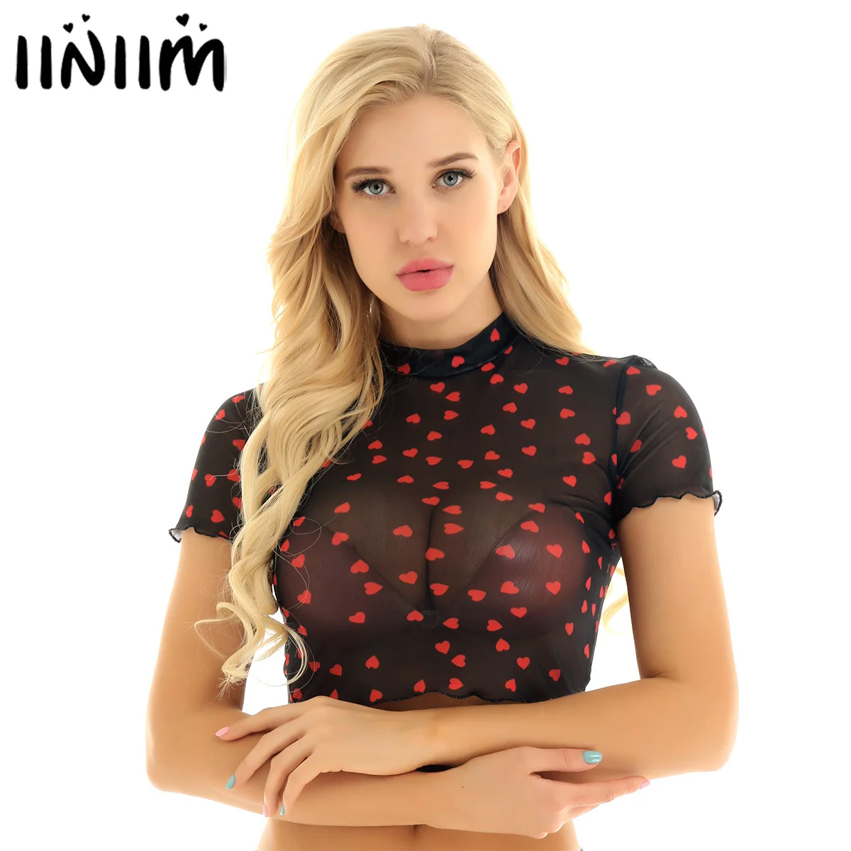 Female Womens Print Turtleneck Summer Clothing See Through Transparent Sheer Bodycon T-Shirt Streetwear Cocktail Party Crop Tops
Female Womens Print Turtleneck Summer Clothing See Through Transparent Sheer Bodycon T-Shirt Streetwear Cocktail Party Crop Tops