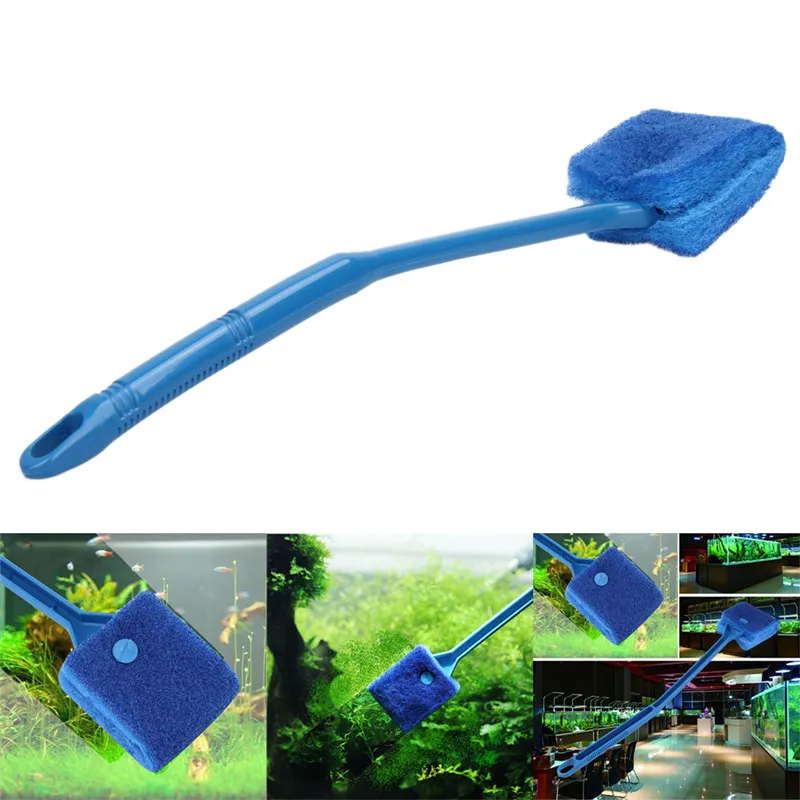 

1PC 40CM Aquarium Fish Tank Cleaning Brush Aquarium Glass Wiper Plant Algae Cleaner Plastic Sponge Brush Aquarium Accessories