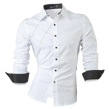 Jeansian Men's Fashion Dress Casual Shirts Button Down Long Sleeve Slim Fit Designer 2028 White
Jeansian Men's Fashion Dress Casual Shirts Button Down Long Sleeve Slim Fit Designer 2028 White