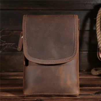 ALAVCHNV new shoulder men bag retro leisure small pocket leather first layer leather phone bag B2093
ALAVCHNV new shoulder men bag retro leisure small pocket leather first layer leather phone bag B2093