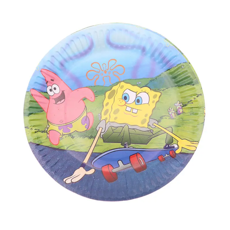 10pcs/lot Disposable Cartoon Plates Sponge Bob&Patrick Birthday Party Decoration Kids For Baby Shower Supplies
10pcs/lot Disposable Cartoon Plates Sponge Bob&Patrick Birthday Party Decoration Kids For Baby Shower Supplies