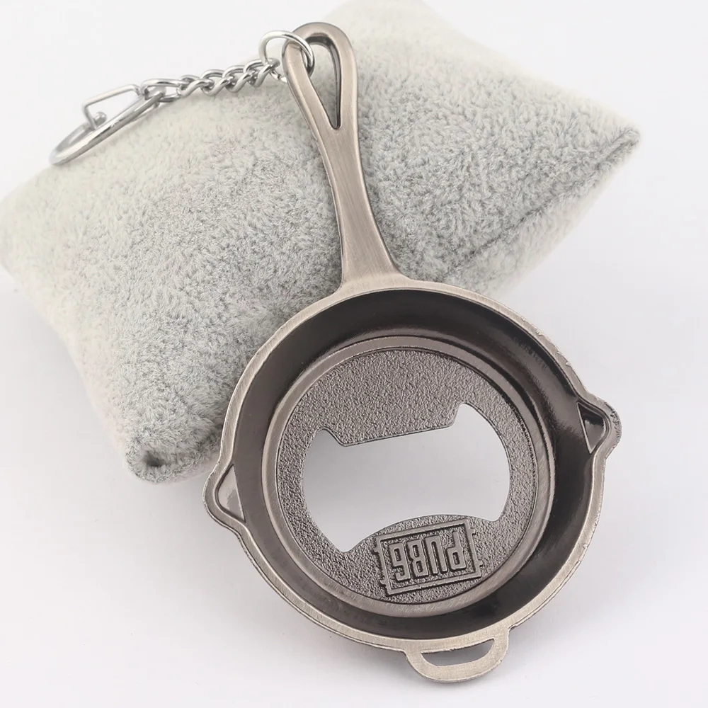 Newest Game PUBG Frying pan Keychain Playerunknown's Battlegrounds bottle opener keychains For Women Men Car Keyring
Newest Game PUBG Frying pan Keychain Playerunknown's Battlegrounds bottle opener keychains For Women Men Car Keyring
