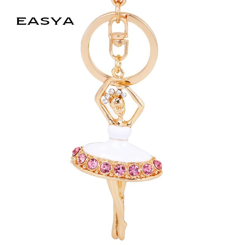 EASYA 2017 Creative Ballet Girls Keychain Rotating Dancers Key Chains Paste Drill Luxury Car Key Chains Bag Pendant CHY-1163
EASYA 2017 Creative Ballet Girls Keychain Rotating Dancers Key Chains Paste Drill Luxury Car Key Chains Bag Pendant CHY-1163