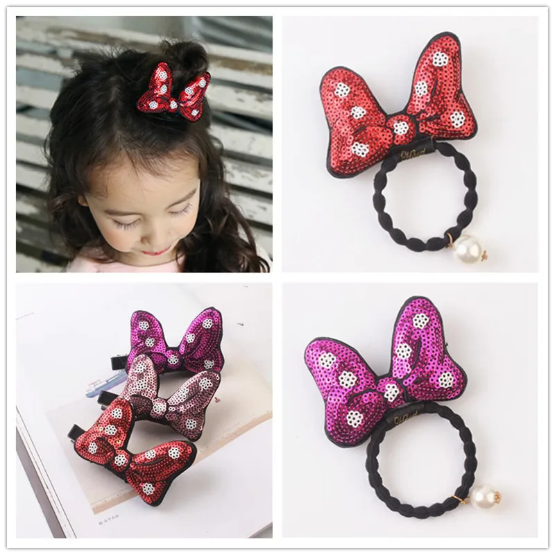 Minnie Mouse Ears Sequin Bow Cartoon Girls Kids Elastic Hair Rubber Bands Accessories For Children Ring Ties Scrunchie Headwear
Minnie Mouse Ears Sequin Bow Cartoon Girls Kids Elastic Hair Rubber Bands Accessories For Children Ring Ties Scrunchie Headwear