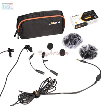 COMICA 2.5M Dual-head Lavalier Microphone Omnidirectional Condenser Mic for DSLR Camera Smartphone GoPro Interview Youtube
COMICA 2.5M Dual-head Lavalier Microphone Omnidirectional Condenser Mic for DSLR Camera Smartphone GoPro Interview Youtube
