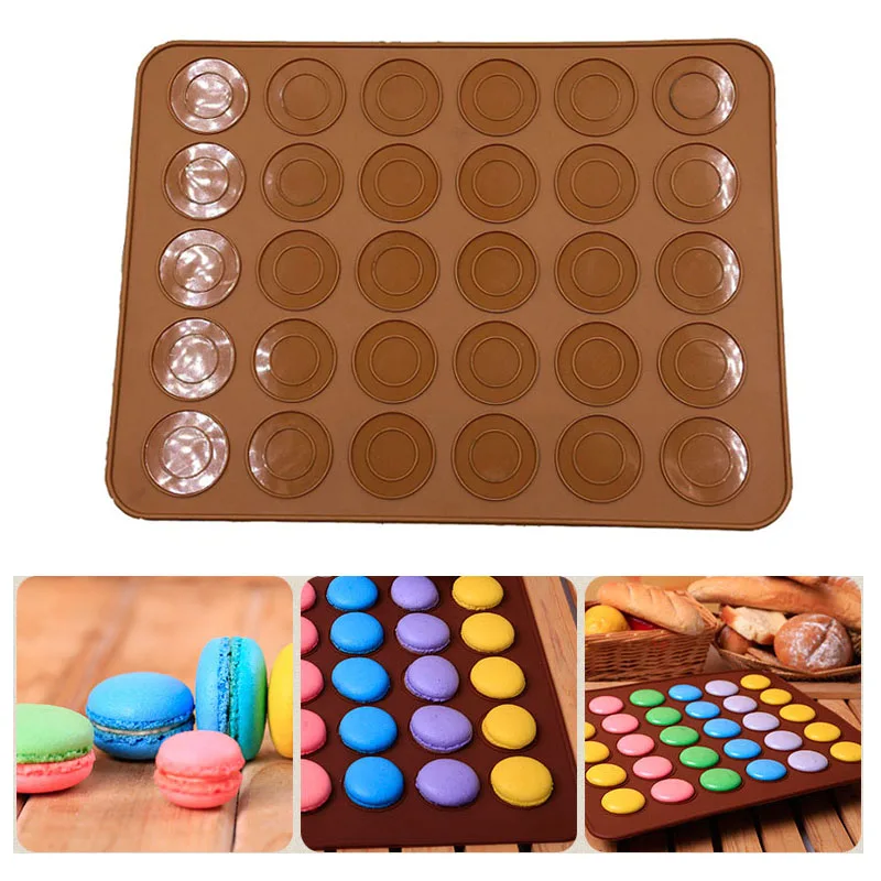 30-Cavity Silicone Macaron Mat DIY Baking Mats Cake Pastry Oven Baking Mold Sheet Bakeware Tools Kitchen Tool 21.5CMX29.5CM
30-Cavity Silicone Macaron Mat DIY Baking Mats Cake Pastry Oven Baking Mold Sheet Bakeware Tools Kitchen Tool 21.5CMX29.5CM