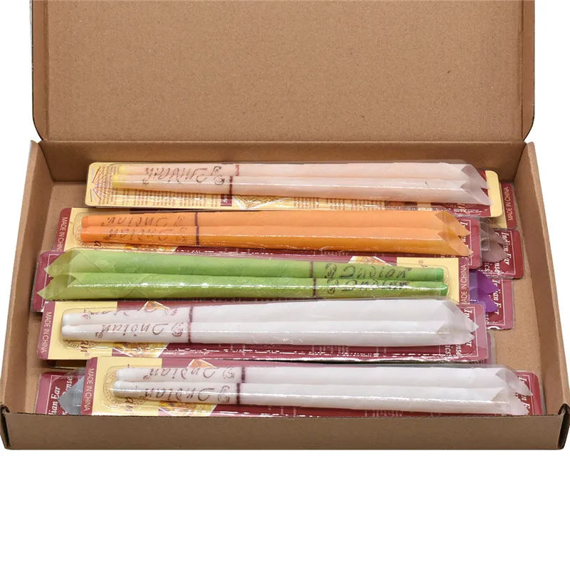 10 Pairs Ear Cleaner Beeswax Removal Ear Candles Carton Packaging Indian Coning Fragrance Healthy Ear Care Random Color
10 Pairs Ear Cleaner Beeswax Removal Ear Candles Carton Packaging Indian Coning Fragrance Healthy Ear Care Random Color