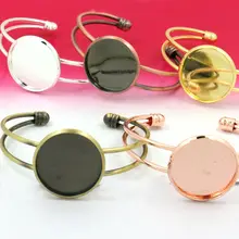 2X Inner 20mm Cameo Bezel Cabochon Setting Bangle and Bracelets Blank base Silver/Rose Gold/ANTIQUE BRONZE DIY Jewelry
2X Inner 20mm Cameo Bezel Cabochon Setting Bangle and Bracelets Blank base Silver/Rose Gold/ANTIQUE BRONZE DIY Jewelry