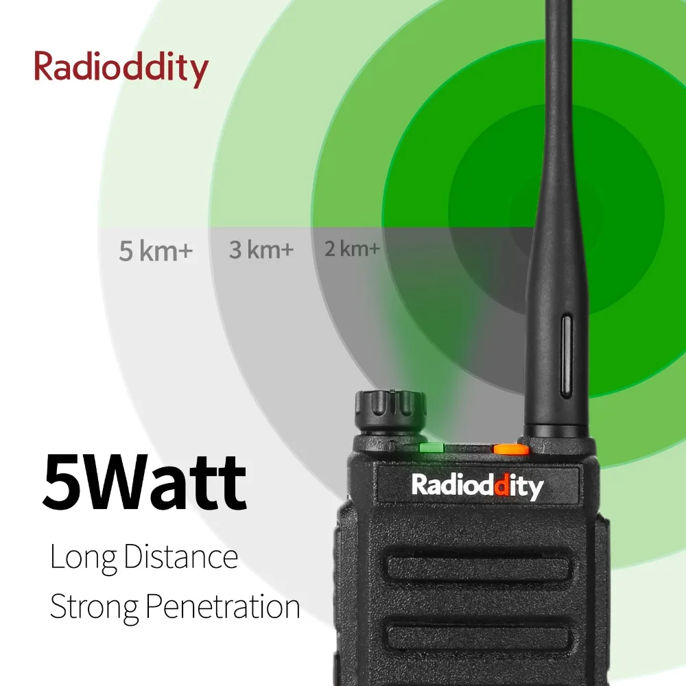 Radioddity GD 77 Dual Band Time слот DMR цифровой/аналоговый двухстороннее радио 136 174/400 470 мГц 1024