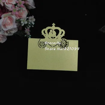 50Pcs free shipping laser cut Wedding Name table holder Card Invitation RSVP Card Pumpkin Carriage Couples design party supplies
50Pcs free shipping laser cut Wedding Name table holder Card Invitation RSVP Card Pumpkin Carriage Couples design party supplies
