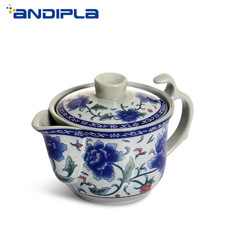 150/260 мл винтажная сине Белая Фарфоровая керамика Gaiwan Jingdezhen чайная чаша Женский
