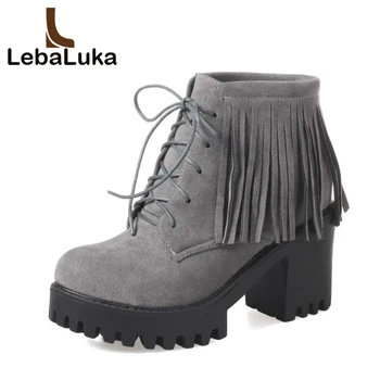 Tuyoki Platform Tassel Winter Boots High Heels Shoes Women Round Toe Cross Lace-Up British Heels Thick Fur Boots Size 34-43
Tuyoki Platform Tassel Winter Boots High Heels Shoes Women Round Toe Cross Lace-Up British Heels Thick Fur Boots Size 34-43