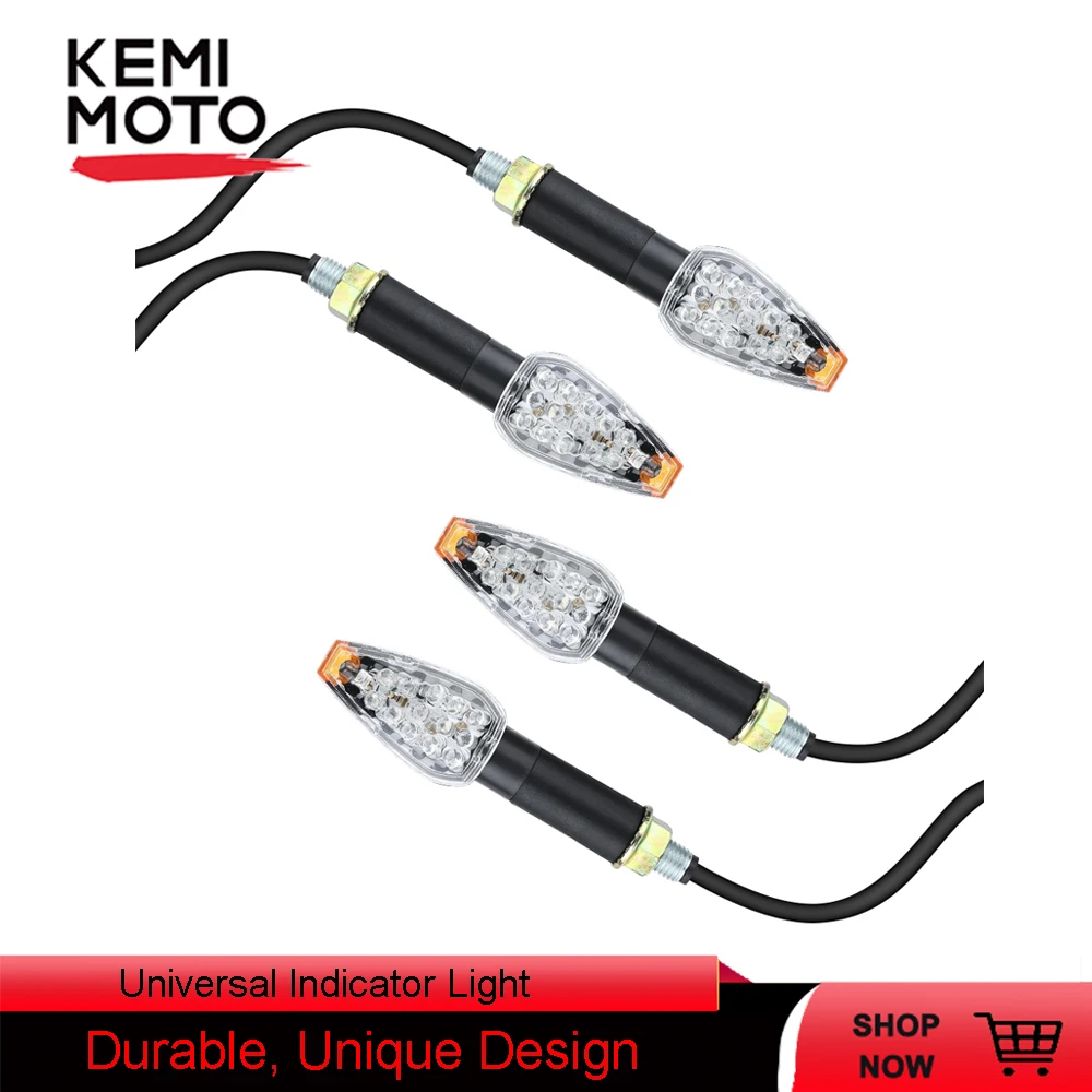 4pcs Universal Motorcycle 12V Turn Signal Indicator Light Lamp Amber Blinker 14 LEDs Black shell transparent E-mark E11
4pcs Universal Motorcycle 12V Turn Signal Indicator Light Lamp Amber Blinker 14 LEDs Black shell transparent E-mark E11