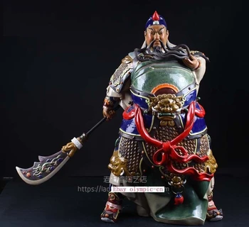 27' china porcelain Ceramic Art pottery handwork carved Dragon Guan Gong statue
27' china porcelain Ceramic Art pottery handwork carved Dragon Guan Gong statue
