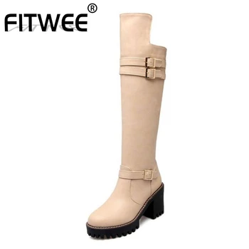 FITWEE Women Over The Knee Boots 2020 Hot Sale Daily Fashion White Boots Zipper Flats Shoes Woman Female Footwear Size 34-43
FITWEE Women Over The Knee Boots 2020 Hot Sale Daily Fashion White Boots Zipper Flats Shoes Woman Female Footwear Size 34-43