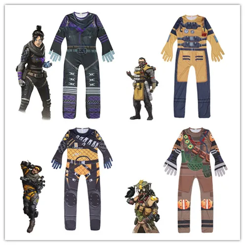 2019 New Game Children Boys Apex Legends Cosplay Costume Playing Wraith Bodysuit Jumpsuit Suits Halloween Costume For Kids
2019 New Game Children Boys Apex Legends Cosplay Costume Playing Wraith Bodysuit Jumpsuit Suits Halloween Costume For Kids