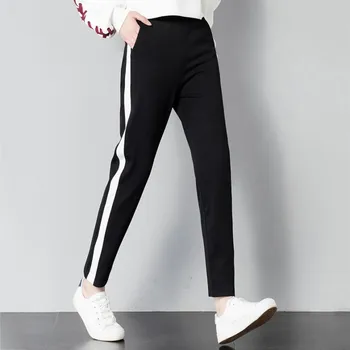 Autumn Leggings Women Casual Harem Pants Loose harajuku Trousers For Women Black Striped Side Pantalon Femme Plus Size X3
Autumn Leggings Women Casual Harem Pants Loose harajuku Trousers For Women Black Striped Side Pantalon Femme Plus Size X3