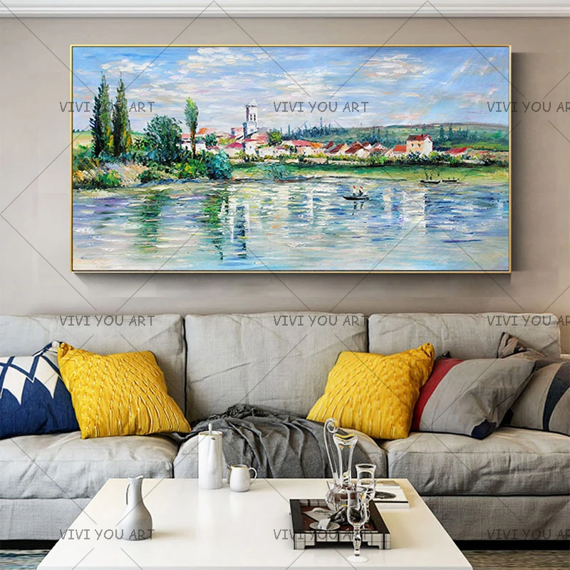 Claude Monet - Landscape at Port Oil Paintings On The Wall Reproduction Impressionist Wall Art Canvas Pictures For Living Room
Claude Monet - Landscape at Port Oil Paintings On The Wall Reproduction Impressionist Wall Art Canvas Pictures For Living Room