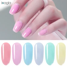 Inagla 8 ml colorido geléia unha polonês embeber fora uv led gel verniz vernis semi permanente nude geléia gel polonês verniz unha arte(China)