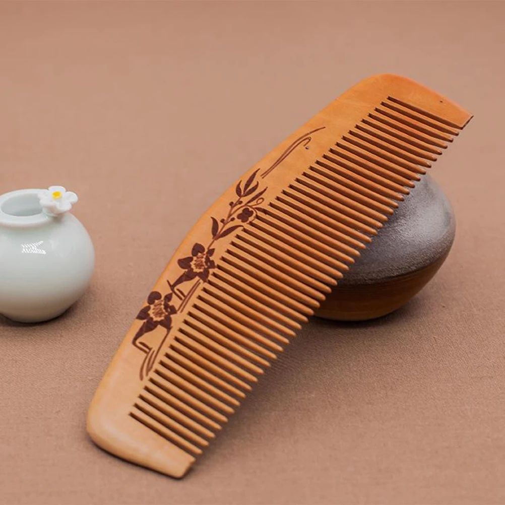 Hair Comb Anti-static Healthy Peach Wood Fine Teeth Hair Brush Comb Massage Comb Hair Care for Girls Women
Hair Comb Anti-static Healthy Peach Wood Fine Teeth Hair Brush Comb Massage Comb Hair Care for Girls Women