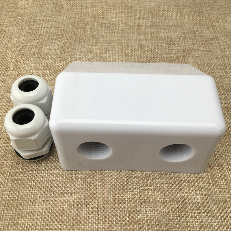 White Super Light Waterproof Solar Cable Entry Plate Double Hole For Caravan Motorhome RV System Installation Accessories |