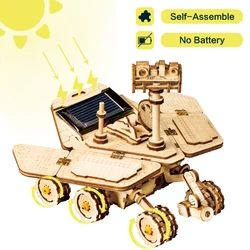 Robotime подвижный Spirit Rover Солнечная энергия игрушка 3D DIY лазерная резка деревянная модель строительный комплект подарок для детей взрослых LS503
