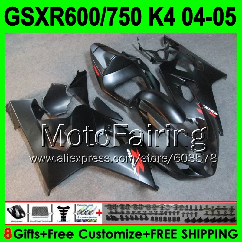 8gifts+Cowl For SUZUKI GSXR 600 04 05 ALL Flat K4 GSX R600 2004 2005 Q35377 GSX-R600 Matte black GSXR600 K4 GSXR-600 Fairing
8gifts+Cowl For SUZUKI GSXR 600 04 05 ALL Flat K4 GSX R600 2004 2005 Q35377 GSX-R600 Matte black GSXR600 K4 GSXR-600 Fairing