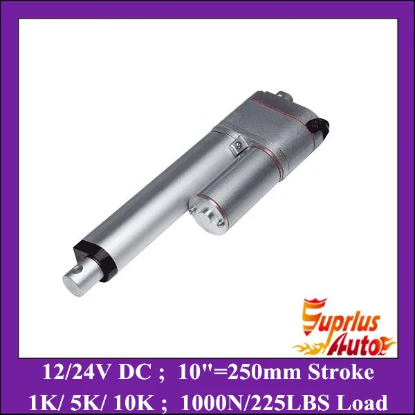 12v linear actuator with potentiometer 10inch/ 250mm stroke position feedback actuator with max load 1000N/ 225LBS linear motor
12v linear actuator with potentiometer 10inch/ 250mm stroke position feedback actuator with max load 1000N/ 225LBS linear motor