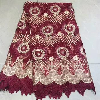 2019 High Quality African Lace Fabric wine red French Net Embroidery Tulle Lace Fabric For Nigerian Wedding Party Dress 2L82-89
2019 High Quality African Lace Fabric wine red French Net Embroidery Tulle Lace Fabric For Nigerian Wedding Party Dress 2L82-89