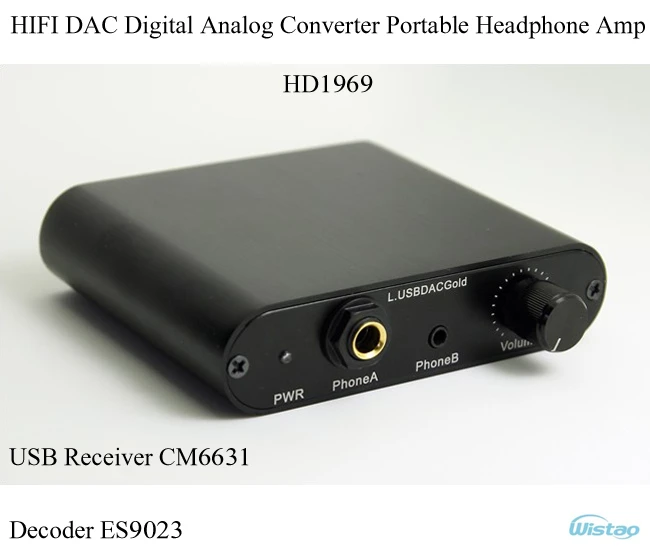 Цифровой аналоговый преобразователь IWISTAO HIFI DAC портативный USB-приемник CM6631