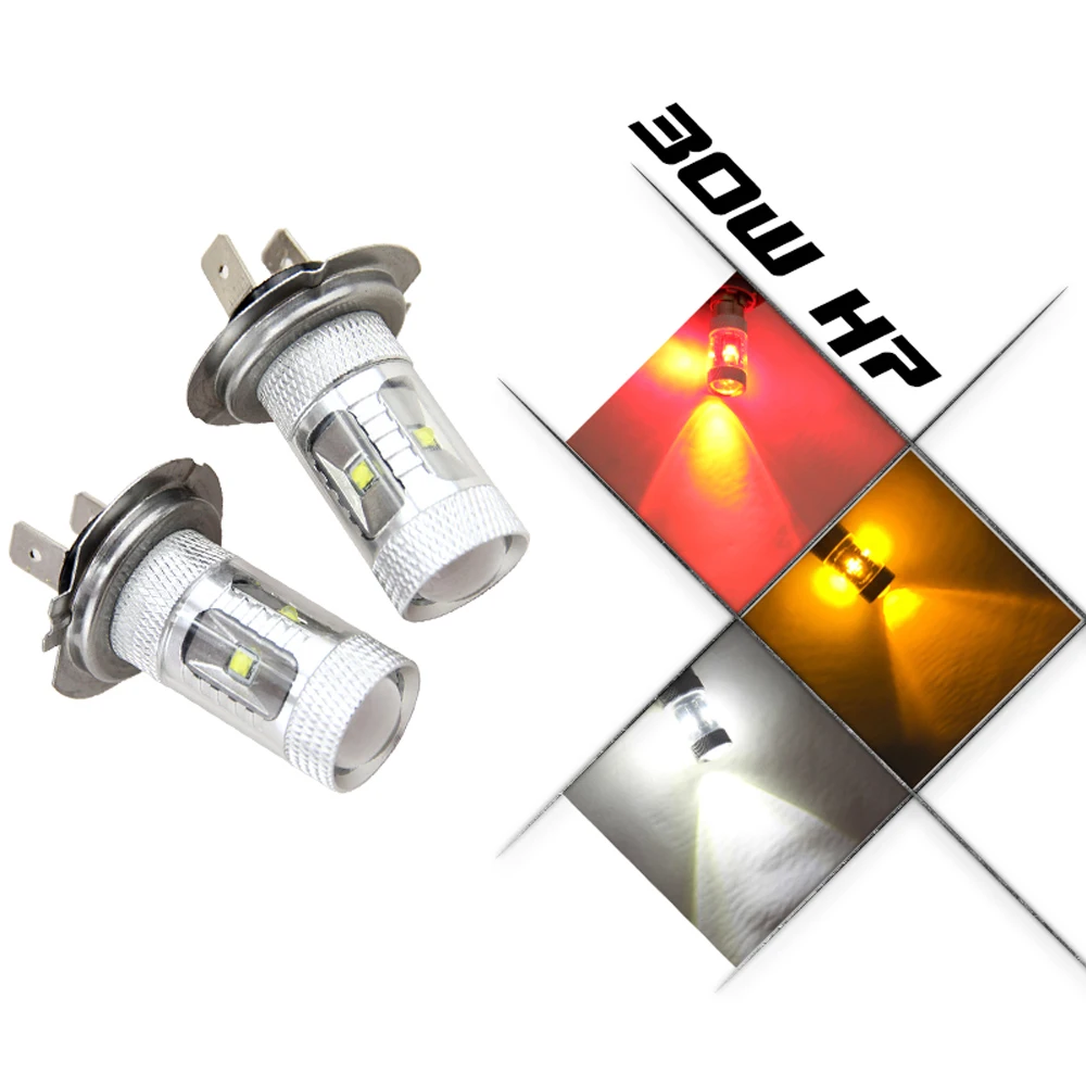 2x 30W Cree Chips H7 PX26d LED Bulbs with Projector for Fog Lights 6000K White parking car light source
2x 30W Cree Chips H7 PX26d LED Bulbs with Projector for Fog Lights 6000K White parking car light source
