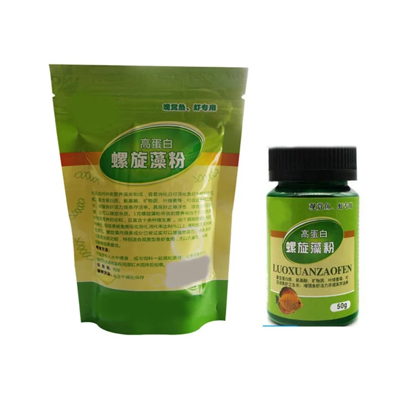Ornamental Shrimp Open Feed Algae Fish Forages Spirulina Powder bottle Healthy Ocean Nutrition Fish Food 100/50g
Ornamental Shrimp Open Feed Algae Fish Forages Spirulina Powder bottle Healthy Ocean Nutrition Fish Food 100/50g