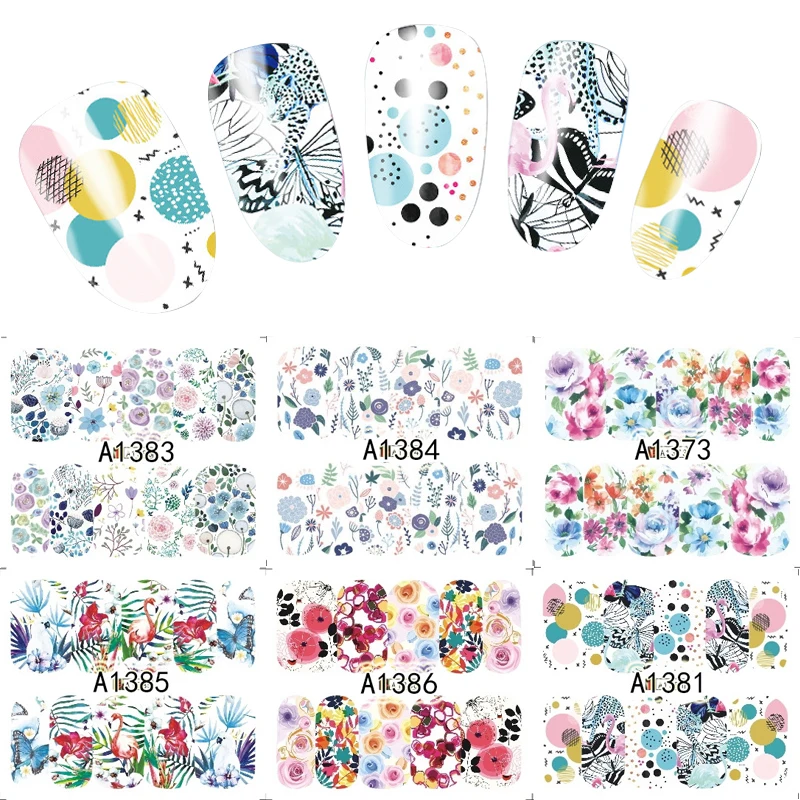 2pc Flower/Butterfly Pattern Decals Nail Art Water Transfer Sticker DIY Decoration Manicure Slider Tips A1369-1392 Drop Shipping
2pc Flower/Butterfly Pattern Decals Nail Art Water Transfer Sticker DIY Decoration Manicure Slider Tips A1369-1392 Drop Shipping