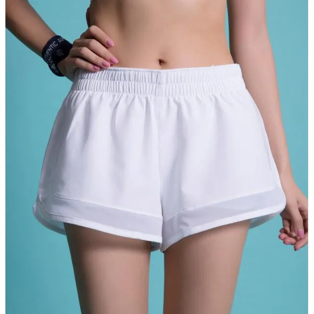 women sport short Anti-lighting double layers running fitness yoga shorts 
women sport short Anti-lighting double layers running fitness yoga shorts