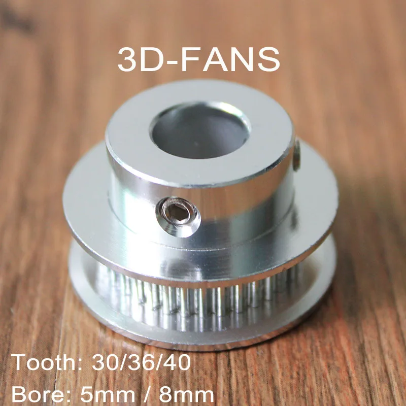 3D Printer Parts GT2 Timing Drive Pulley 30/36/40Teeth Tooth Alumium Bore 5MM / 8MM For width 6MM Belt 2GT
3D Printer Parts GT2 Timing Drive Pulley 30/36/40Teeth Tooth Alumium Bore 5MM / 8MM For width 6MM Belt 2GT