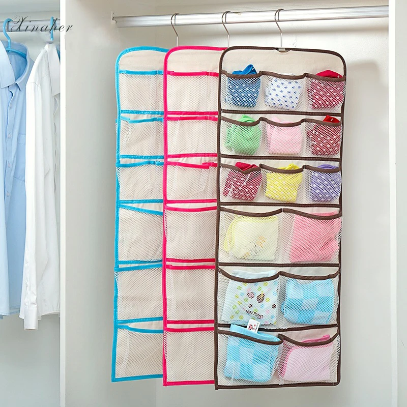 New 22 Pockets Foldable Wardrobe Hanging Bags Socks bra Briefs Organizer Clothing Hanger Closet Shoes Underpants Storage Bag
New 22 Pockets Foldable Wardrobe Hanging Bags Socks bra Briefs Organizer Clothing Hanger Closet Shoes Underpants Storage Bag