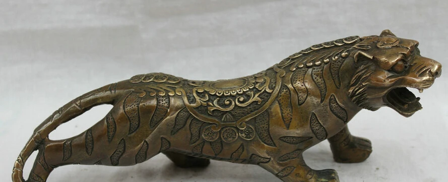 song voge gem S3070 10" Chinese Bronze Wealth Coin Wild Fierce Run Tiger Statue Animals Sculpture
song voge gem S3070 10" Chinese Bronze Wealth Coin Wild Fierce Run Tiger Statue Animals Sculpture