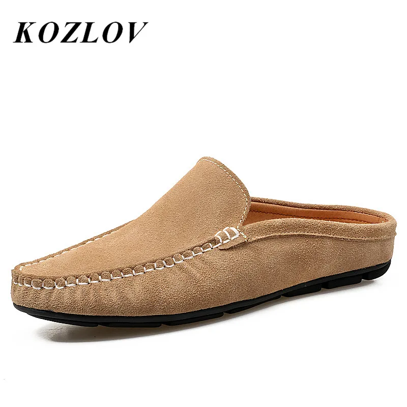 KOZLOV Summer Half Shoes For Men Luxury Brand Designer Fashion Slipon Men Lazy Shoes Suede Leather High Quality Slippers Loafers
KOZLOV Summer Half Shoes For Men Luxury Brand Designer Fashion Slipon Men Lazy Shoes Suede Leather High Quality Slippers Loafers
