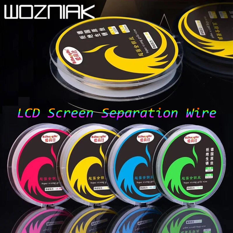 0.04-0.08mm LCD Screen Separation Wire 100m Cutting Line Diamond Wire for iPhone Samsung Mobile Phone Repair Tools
0.04-0.08mm LCD Screen Separation Wire 100m Cutting Line Diamond Wire for iPhone Samsung Mobile Phone Repair Tools