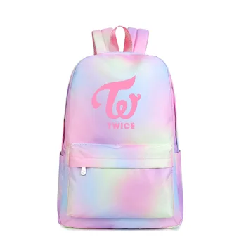 KPOP TWICE Backpack Korean Gradient Pink Bagpack Women Waterproof Backpack New Fashion School Bags for Teenage Girls Laptop Bag
KPOP TWICE Backpack Korean Gradient Pink Bagpack Women Waterproof Backpack New Fashion School Bags for Teenage Girls Laptop Bag
