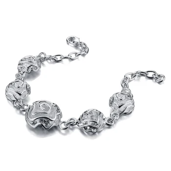 Wholesale fashion brand sterling silver jewelry sweet romantic rose bracelet solid 925 sterling silver women bracelet gifts
Wholesale fashion brand sterling silver jewelry sweet romantic rose bracelet solid 925 sterling silver women bracelet gifts