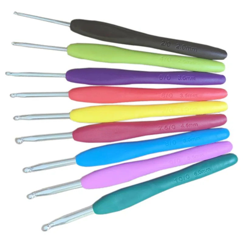 Economical 9PCs Mixed Metal Hook Crochet Template Kit TPR Aluminum Knitting Needles For Loom Tool Band DIY Crafts ds99
Economical 9PCs Mixed Metal Hook Crochet Template Kit TPR Aluminum Knitting Needles For Loom Tool Band DIY Crafts ds99
