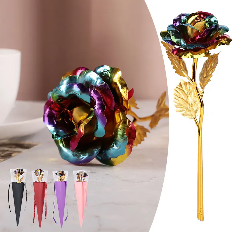 Rose Flower Eternity Rose 24K Gold Foil Flower With Love Holder Box Gift Valentine's Day Wedding Mother's Day gift
Rose Flower Eternity Rose 24K Gold Foil Flower With Love Holder Box Gift Valentine's Day Wedding Mother's Day gift