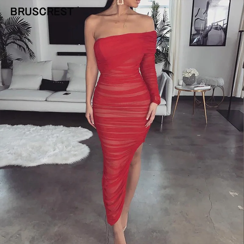 Red long dress elegant bodycon sexy one long sleeve slash neck off shoulder mesh dress club summer dress 2019 vestidos
Red long dress elegant bodycon sexy one long sleeve slash neck off shoulder mesh dress club summer dress 2019 vestidos